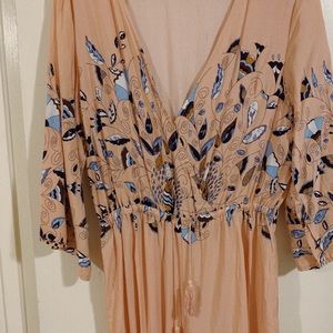 Blush 70s inspired jumpsuit